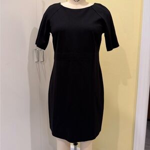 Talbots Elegant Black Ponte Women's Dress